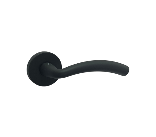 Ручка Ilavio, 306, на круглой розетке, Ручка Ilavio, 2081, на круглой розетке, чёрный матовый